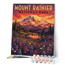Afbeelding in Gallery-weergave laden, Schilderen op Nummer - Mount Rainier National Park - Washington