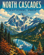 Afbeelding in Gallery-weergave laden, Schilderen op Nummer - North Cascades National Park - Washington