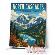 Afbeelding in Gallery-weergave laden, Schilderen op Nummer - North Cascades National Park - Washington