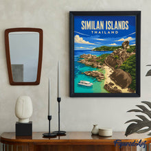 Afbeelding in Gallery-weergave laden, Schilderen op Nummer - Reisposter Similan-eilanden