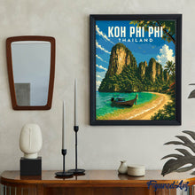 Afbeelding in Gallery-weergave laden, Schilderen op Nummer - Reisposter Phi Phi-eilanden