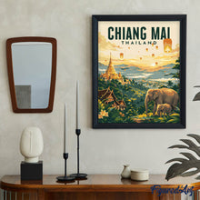 Afbeelding in Gallery-weergave laden, Schilderen op Nummer - Reisposter Chiang Mai
