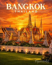 Afbeelding in Gallery-weergave laden, Schilderen op Nummer - Reisposter Bangkok, Het Grote Paleis