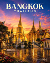Afbeelding in Gallery-weergave laden, Schilderen op Nummer - Reisposter Bangkok, Tempel van de Smaragdgroene Boeddha
