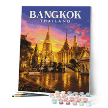 Afbeelding in Gallery-weergave laden, Schilderen op Nummer - Reisposter Bangkok, Tempel van de Smaragdgroene Boeddha