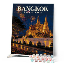 Afbeelding in Gallery-weergave laden, Schilderen op Nummer - Reisposter Bangkok
