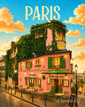 Afbeelding in Gallery-weergave laden, Schilderen op Nummer - Reisposter Gloed van Montmartre