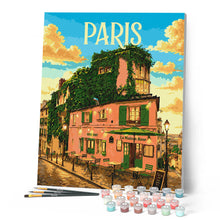 Afbeelding in Gallery-weergave laden, Schilderen op Nummer - Reisposter Gloed van Montmartre