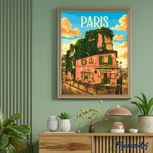 Afbeelding in Gallery-weergave laden, Schilderen op Nummer - Reisposter Gloed van Montmartre