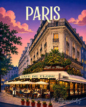 Afbeelding in Gallery-weergave laden, Schilderen op Nummer - Reisposter Café de Flore