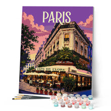 Afbeelding in Gallery-weergave laden, Schilderen op Nummer - Reisposter Café de Flore