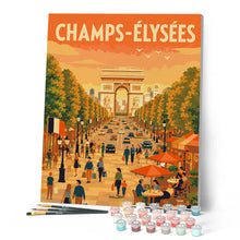 Afbeelding in Gallery-weergave laden, Schilderen op Nummer - Reisposter Champs-Élysées