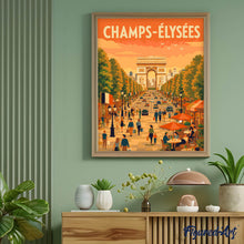 Afbeelding in Gallery-weergave laden, Schilderen op Nummer - Reisposter Champs-Élysées