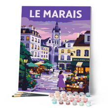 Afbeelding in Gallery-weergave laden, Schilderen op Nummer - Reisposter Le Marais