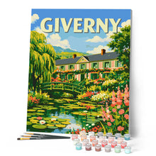 Afbeelding in Gallery-weergave laden, Schilderen op Nummer - Reisposter Giverny