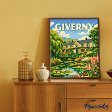 Afbeelding in Gallery-weergave laden, Schilderen op Nummer - Reisposter Giverny