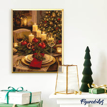 Afbeelding in Gallery-weergave laden, Schilderen op Nummer - Elegante kersttafel