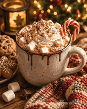 Afbeelding in Gallery-weergave laden, Schilderen op Nummer - Warme chocolademelk met Kerst