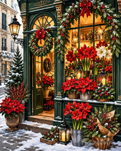 Afbeelding in Gallery-weergave laden, Schilderen op Nummer - Bloemenwinkel met Kerst