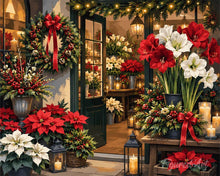Afbeelding in Gallery-weergave laden, Schilderen op Nummer - Bloemist met Kerst