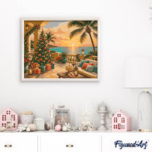 Afbeelding in Gallery-weergave laden, Schilderen op Nummer - Kerst aan de oceaan