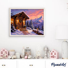 Afbeelding in Gallery-weergave laden, Schilderen op Nummer - Gezellige winterhut