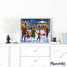 Afbeelding in Gallery-weergave laden, Schilderen op Nummer - Winterplezier met het gezin