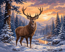 Afbeelding in Gallery-weergave laden, Schilderen op Nummer - Majestueuze winterhert