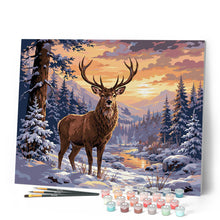 Afbeelding in Gallery-weergave laden, Schilderen op Nummer - Majestueuze winterhert