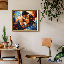 Afbeelding in Gallery-weergave laden, Schilderen op Nummer - Kus van de kleurenstorm
