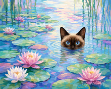 Afbeelding in Gallery-weergave laden, Schilderen op Nummer - Kat tussen de lelies