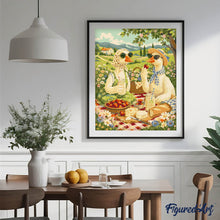 Afbeelding in Gallery-weergave laden, Schilderen op Nummer - Picknick van de Eenden