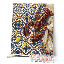 Afbeelding in Gallery-weergave laden, Schilderen op Nummer - Kreeft en Azulejos