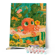 Afbeelding in Gallery-weergave laden, Schilderen op Nummer - Spa van de Kleine Octopus
