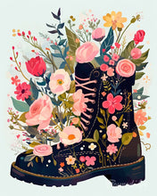 Afbeelding in Gallery-weergave laden, Schilderen op Nummer - Laarzen met wilde bloemen