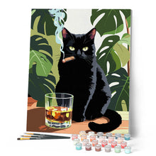 Afbeelding in Gallery-weergave laden, Schilderen op Nummer - Snorharen en whisky