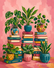 Afbeelding in Gallery-weergave laden, Schilderen op Nummer - Botanische boekenkast