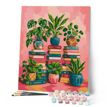 Afbeelding in Gallery-weergave laden, Schilderen op Nummer - Botanische boekenkast
