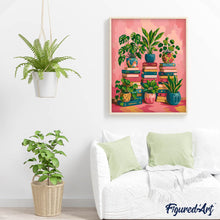 Afbeelding in Gallery-weergave laden, Schilderen op Nummer - Botanische boekenkast