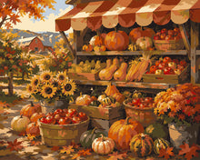 Afbeelding in Gallery-weergave laden, Schilderen op Nummer - Rustieke Herfstmarkt