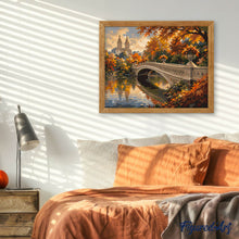 Afbeelding in Gallery-weergave laden, Schilderen op Nummer - Central Park in de Herfst met de Bow Bridge