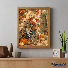 Afbeelding in Gallery-weergave laden, Schilderen op Nummer - Bloemfiets met Pompoenen
