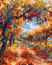 Afbeelding in Gallery-weergave laden, Schilderen op Nummer - Rode Appels aan een Herfstboom