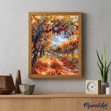 Afbeelding in Gallery-weergave laden, Schilderen op Nummer - Rode Appels aan een Herfstboom