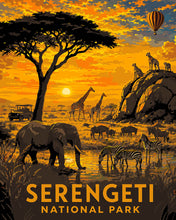 Afbeelding in Gallery-weergave laden, Schilderen op Nummer - Nationaal Park Serengeti - Tanzania