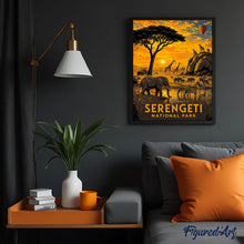 Afbeelding in Gallery-weergave laden, Schilderen op Nummer - Nationaal Park Serengeti - Tanzania