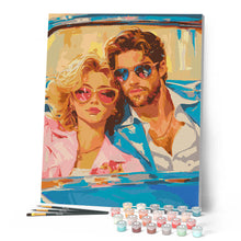 Afbeelding in Gallery-weergave laden, Schilderen op Nummer - Vintage liefde tijdens een roadtrip