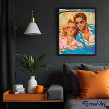 Afbeelding in Gallery-weergave laden, Schilderen op Nummer - Vintage liefde tijdens een roadtrip