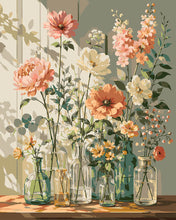 Afbeelding in Gallery-weergave laden, Schilderen op Nummer - Wilde bloemen in een glazen vaas