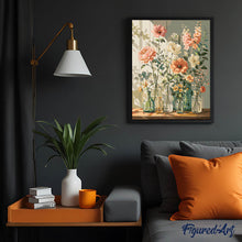 Afbeelding in Gallery-weergave laden, Schilderen op Nummer - Wilde bloemen in een glazen vaas